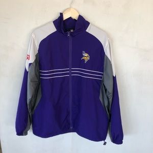 NFL official Reebok Minnesota vikings windbreaker